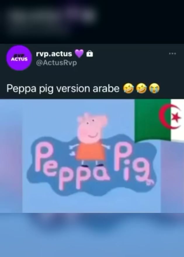 Peppa Pig version arabe
